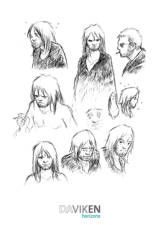 Tirage sur dibond "Bobby Sands - croquis" par Stéphane Heurteau