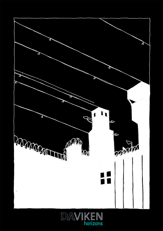 Tirage sur dibond "Long Kesh - Cahier graphique" par Stéphane Heurteau