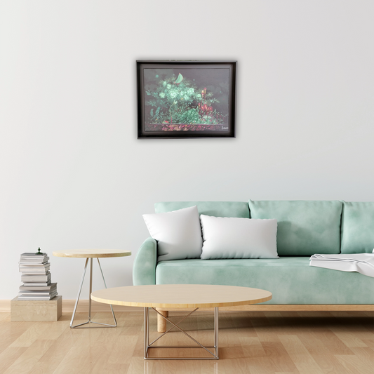 Original "Le papillon et la grenouille" par Vincent Froissard