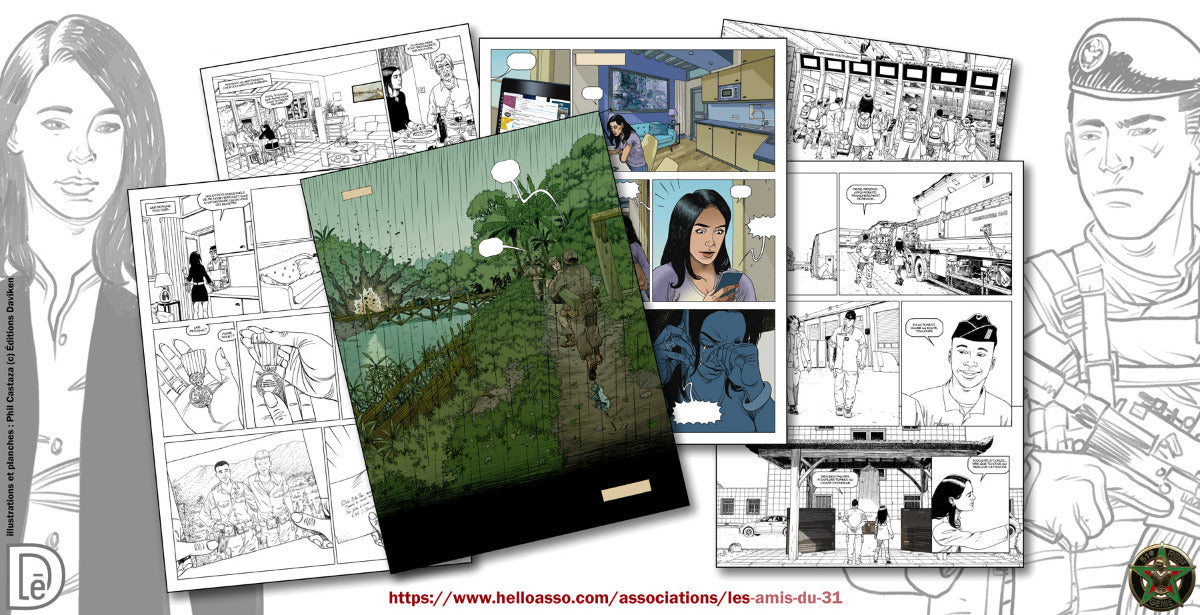 Quelques planches de la BD "Ouvrir la route"